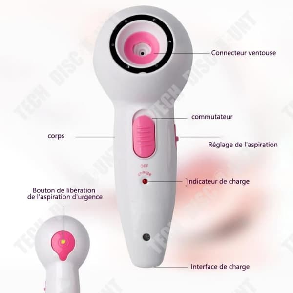 TD® Bröstförstärkare, Ellyftare, Bröstförstärkare, Hemvård, Bröstmassageapparat, Skönhetsapparat