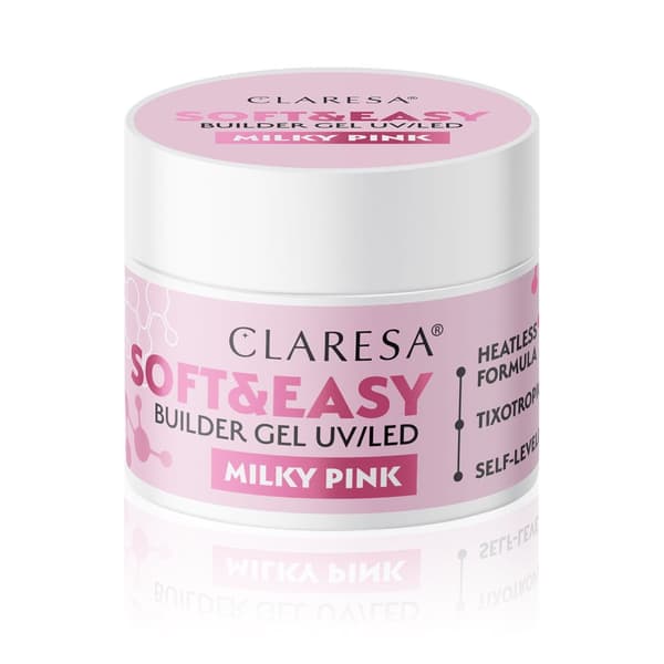 CLARESA Gelknopp SOFT&EASY BUILDER GEL 45 g MJÖLKROSA