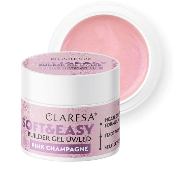 CLARESA SOFT&EASY BUILDER GEL 90 g ROSA CHAMPAGNE