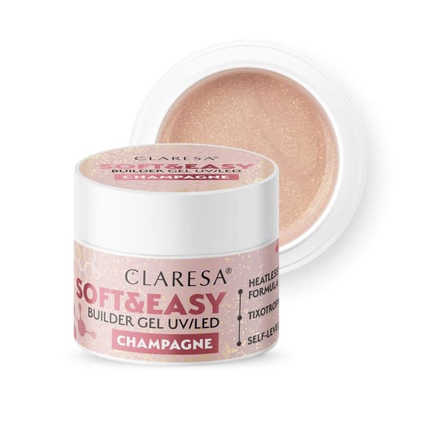 CLARESA Gelknop BLØD&NEM BYGGEREL 90 g CHAMPAGNE *