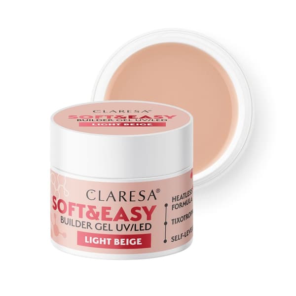 CLARESA SOFT&EASY BUILDER GEL 90 g LJUS BEIGE