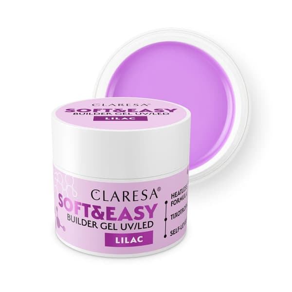 CLARESA Geelinuppu SOFT&EASY BUILDER GEL 12 g LILA