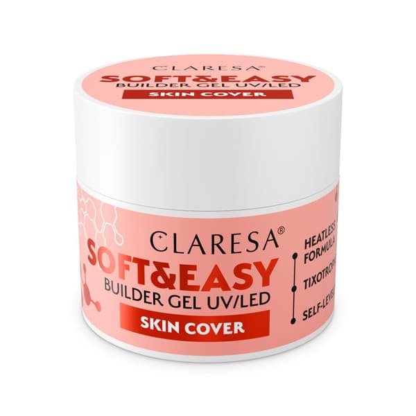 CLARESA Gelknop soft&EASY BUILDER GEL 12 g HUDDÆK