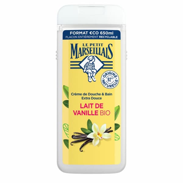 Suihkugeeli Le Petit Marseillais leche de vainilla 650 ml