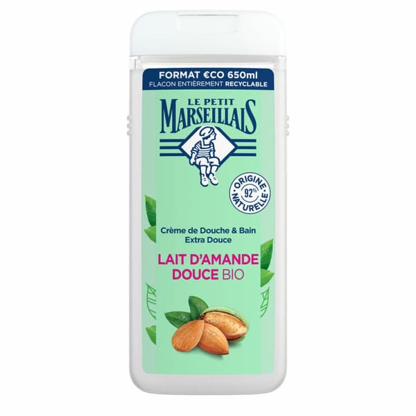 Suihkugeeli Le Petit Marseillais almendras dulces 650 ml