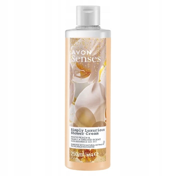 AVON Cremet hvid fersken og vaniljegel 250ml