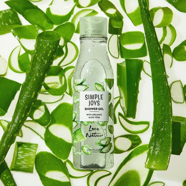 Oriflame Simple Joys Love Nature Shower Gel med økologisk aloe vera 250 ml