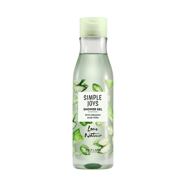 Oriflame Simple Joys Love Nature Shower Gel med økologisk aloe vera 250 ml