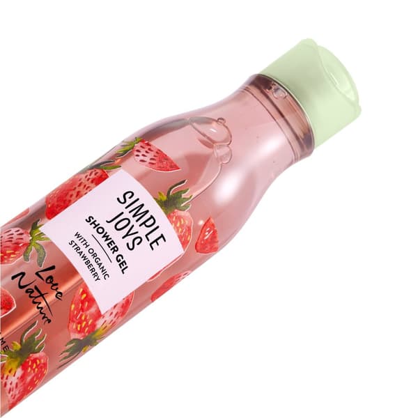Oriflame Simple Joys Love Nature Shower Gel med økologisk jordbær 250ml