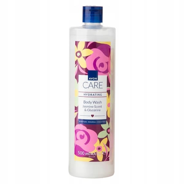 AVON Care showergel med jasmin og glycerin, fugtgivende for huden, 500 ml