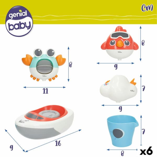 Spil til Badeværelset Colorbaby 16 x 6,5 x 9 cm 6 enheder