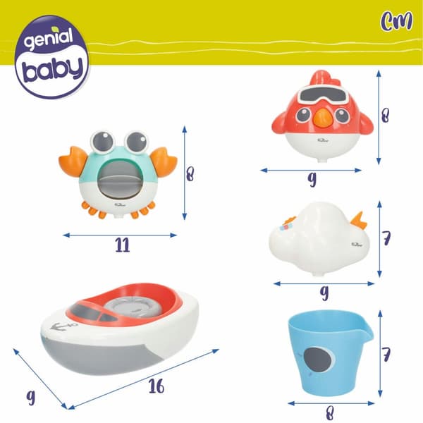 Spil til Badeværelset Colorbaby 16 x 6,5 x 9 cm 6 enheder