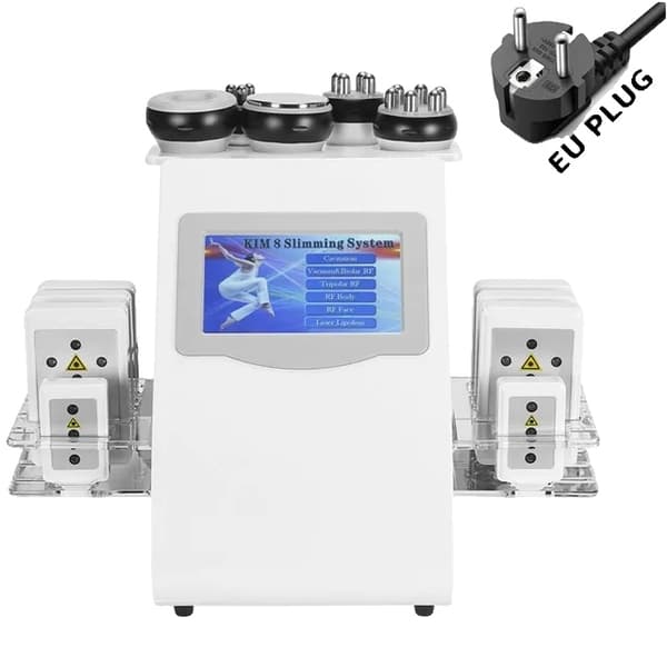 Ultraljud Liposuktionsmaskin, Multipolära RF-huvuden, Effektiv Kroppskonturering,EU PLUG (220V)