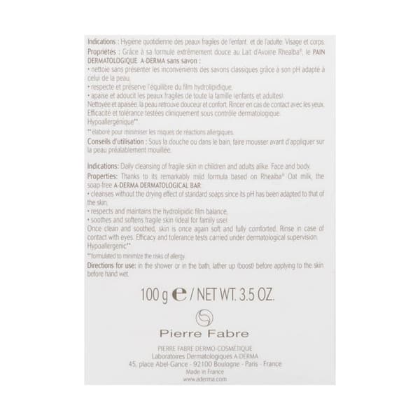 Sæbe Pille A-Derma Dermopan 100 g