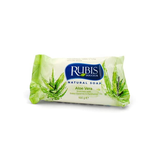 RUBIS sæbestykke 100 g, cremet aloe vera,