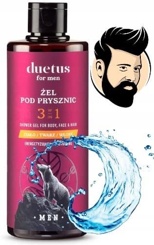 DUETUS FOR MEN Power Of Yes Energigivende Shower Gel 300 ml
