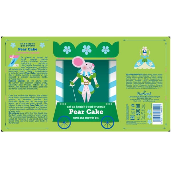 FARMONA Magic SPA bruse- og badegel PÆREKAGE 500 ml