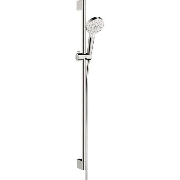 Duschset - HANSGROHE - Vario EcoSmart 9 l/min - Unica Croma bar 90 cm vit/krom