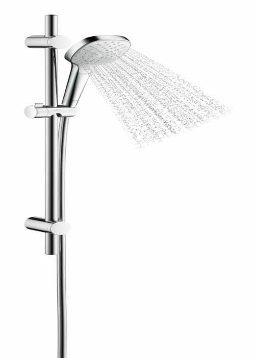 Hansgrohe - 26751400 - MySelect E Vario EcoSmart duschset 9 l/min med duschstång 0,65 m, vit/krom,