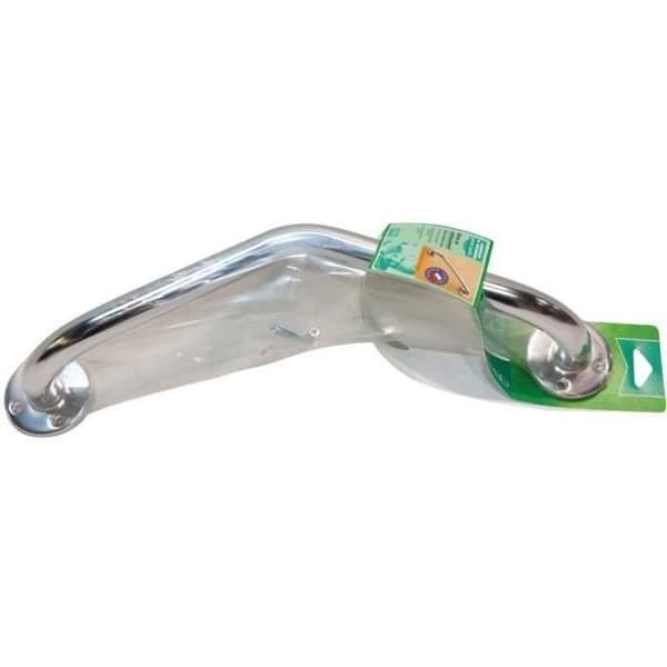 Vinklat handtag - GODONNIER - Mässingsrör - L:45cm - Krom