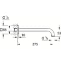 Miniatyrbild 2 av 3: Grohe REGNDUSCH horisontell duscharm ref. 27488000