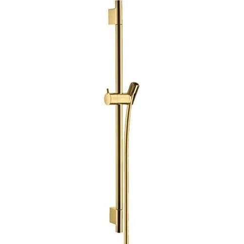 Duschstång med smidig HANSGROHE Unica S Puro 65 cm - Polerat guld - Användarvänlig och elegant