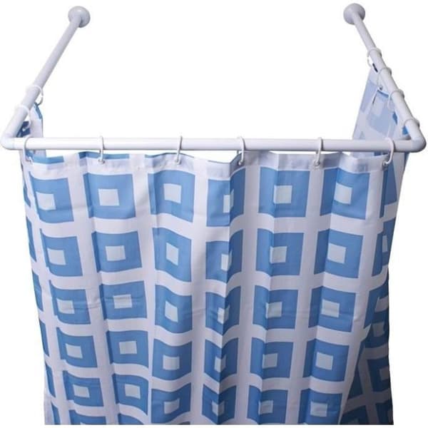 MSV Duschstång 80x80x80cm Vit