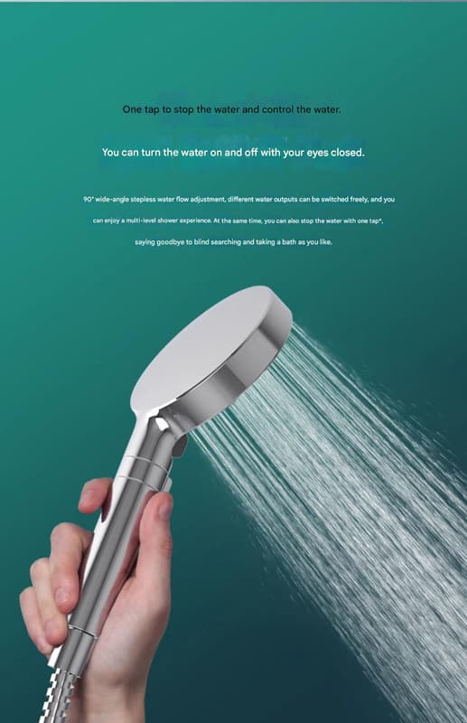 Philips handhållna boosterdusch med dubbla kontroller, tre hastighetsjusteringar, njut av ett bekvämt bad