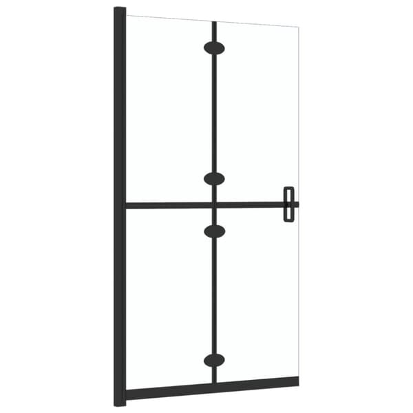 vidaXL foldbar brusevæg 110x190 cm transparent sikkerhedsglas