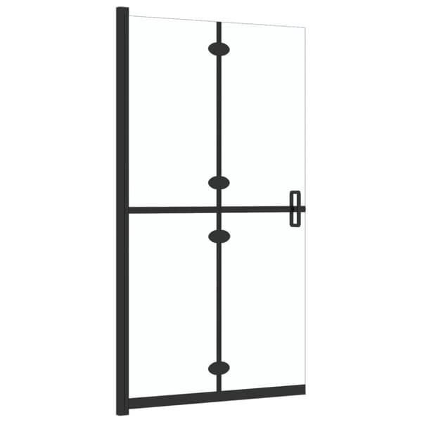 vidaXL foldbar brusevæg 90x190 cm transparent sikkerhedsglas