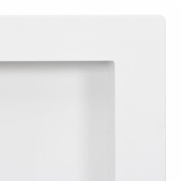 vidaXL Veggnisjer til dusj med 2 rom høyglans hvit 41x69x9 cm