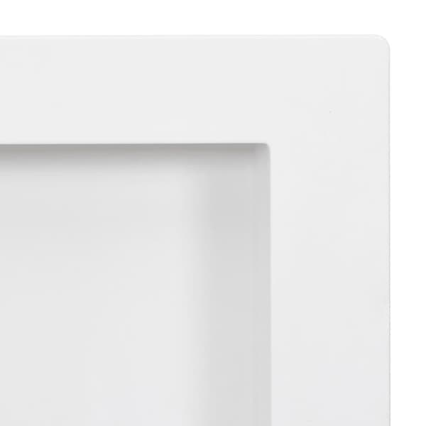 vidaXL bruseniche med 3 rum 41x99x9 cm mat hvid