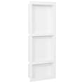Miniatyrbillede 1 af 7: vidaXL bruseniche med 3 rum 41x99x9 cm mat hvid