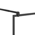 Miniatyrbilde 6 av 11: vidaXL Dusjvegg med hylle svart 90x195 cm ESG-glass og aluminium