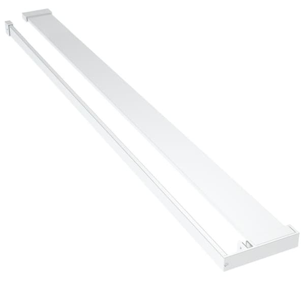 vidaXL Duschvägg med hylla krom 115x195 cm ESG-glas&aluminium