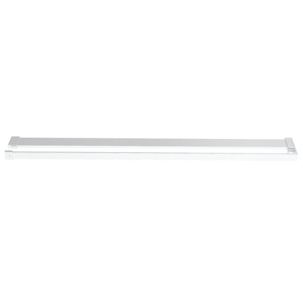 vidaXL brusevæg med hylde 80x195 cm sikkerhedsglas og aluminium krom