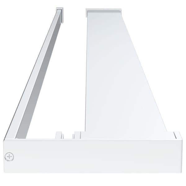 vidaXL brusevæg med hylde 100x195 cm sikkerhedsglas og aluminium krom