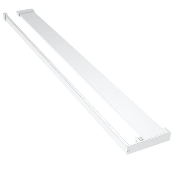 vidaXL Duschvägg med hylla krom 100x195 cm ESG-glas&aluminium