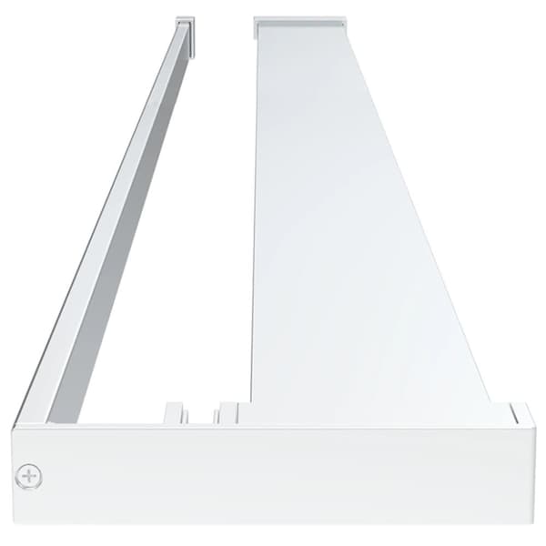 vidaXL Dusjvegg med hylle krom 115x195 cm ESG-glass og aluminium
