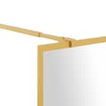 Miniatyrbild 6 av 7: vidaXL Duschvägg med klart ESG-glas guld 90x195 cm