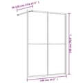 Miniatyrbillede 7 af 7: vidaXL brusevæg 140x195 cm klart sikkerhedsglas guldfarvet