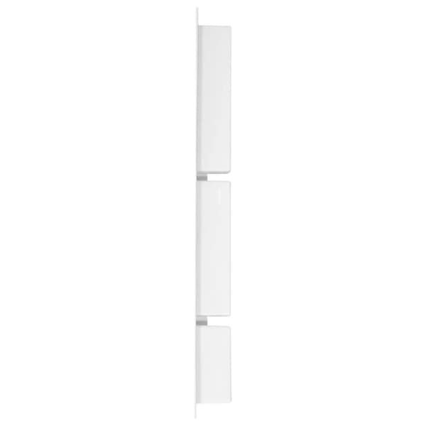 vidaXL bruseniche med 3 rum 41x99x9 cm mat hvid -  Brusenicher & -kabiner