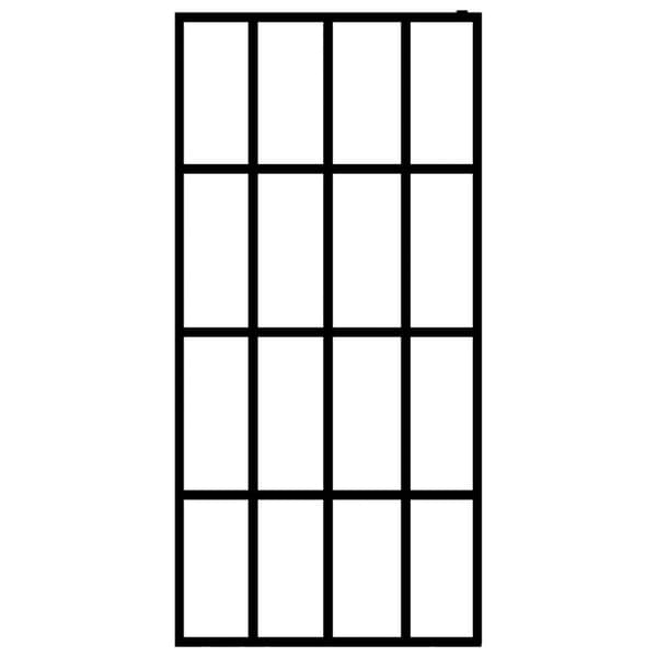 vidaXL Duschvägg till duschkabin härdat klart glas 118x190 cm -  Duschväggar & omgivningar