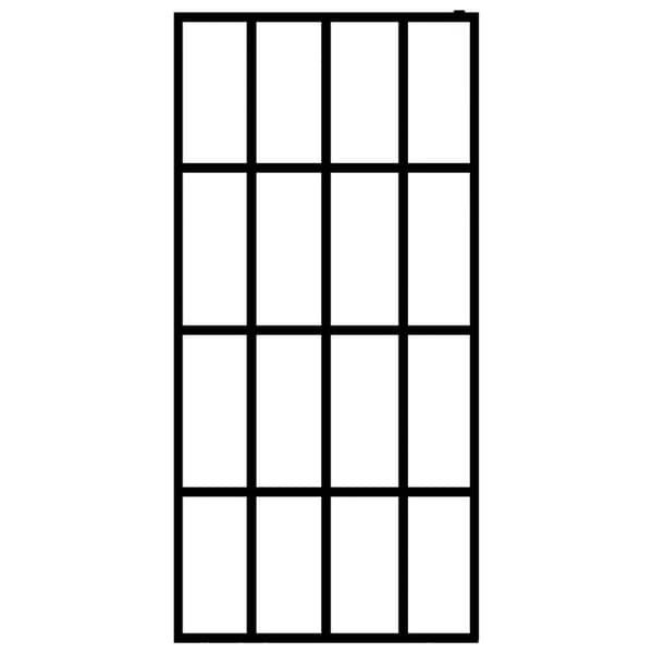 vidaXL bruseafskærmning 90x195 cm hærdet glas klart -  Brusenicher & -kabiner