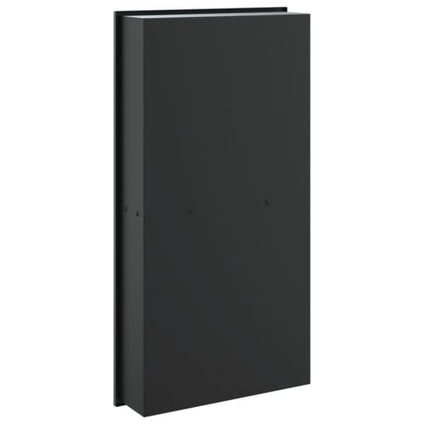 vidaXL Dusjnisje matt svart 32x62x9 cm rustfritt stål