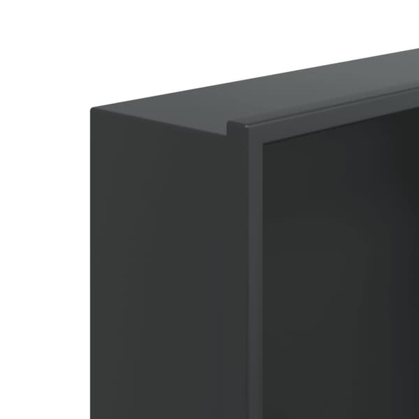 vidaXL Dusjnisje matt svart 32x62x9 cm rustfritt stål