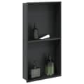 Miniatyrbillede 2 af 9: vidaXL brusehylde 32x62x9 cm rustfrit stil matsort