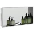Miniatyrbild 1 av 2: Duschnisch borstad silver 62x32x9 cm rostfritt stål