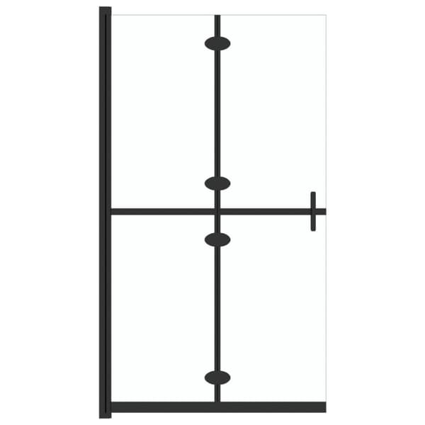 Hopfällbar duschvägg med klart ESG-glas 120x190 cm