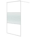 Miniatyrbild 2 av 2: Duschvägg vit 115x195 cm klart ESG-glas